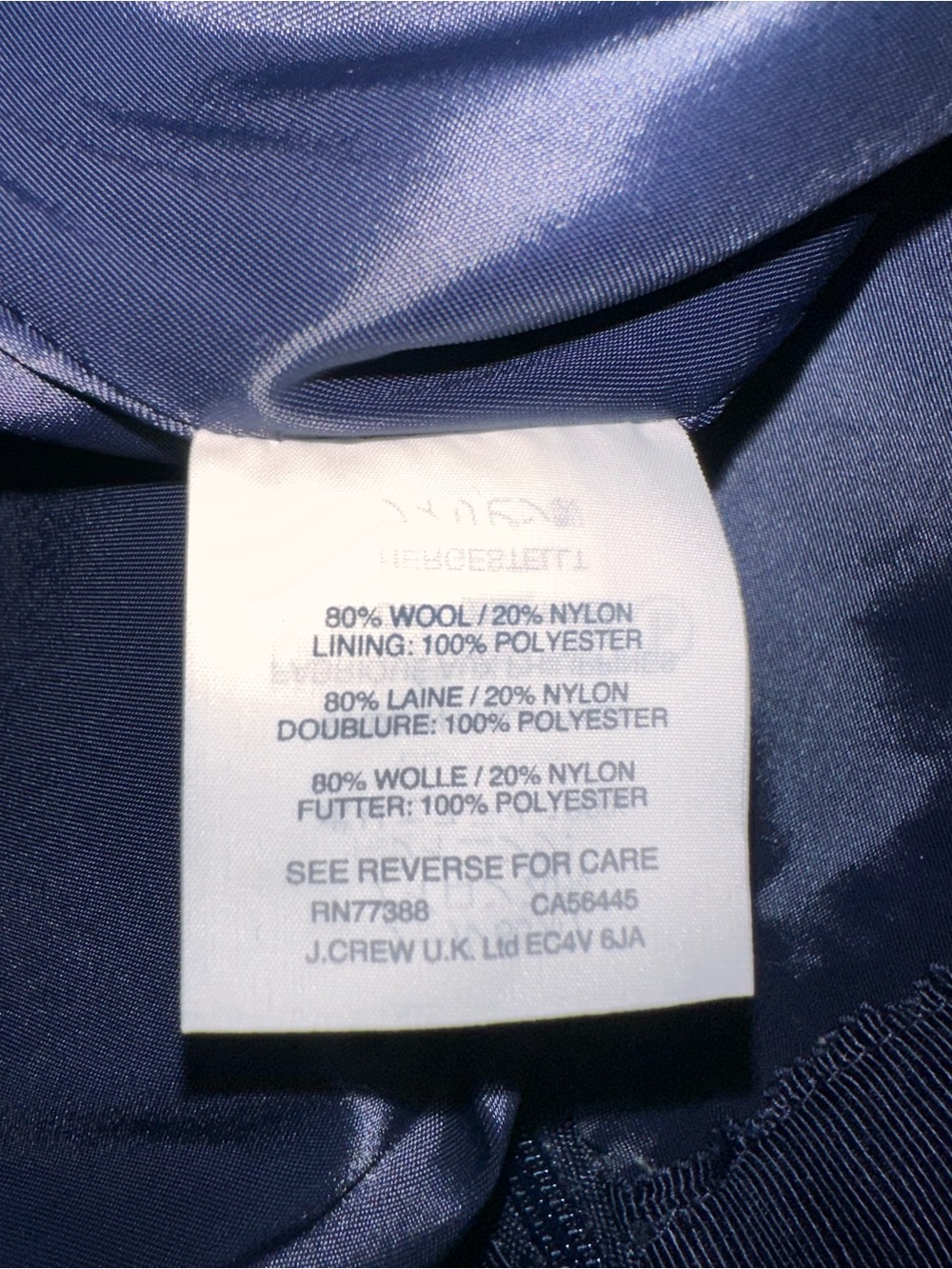 J.Crew Wool Blend Plaid Ruffle Mini Skirt Navy Red Size 12 - Picture 8 of 9
